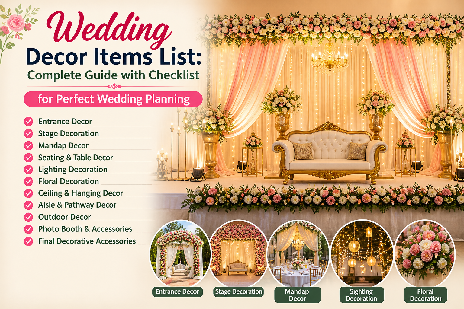 Wedding Decor Items List